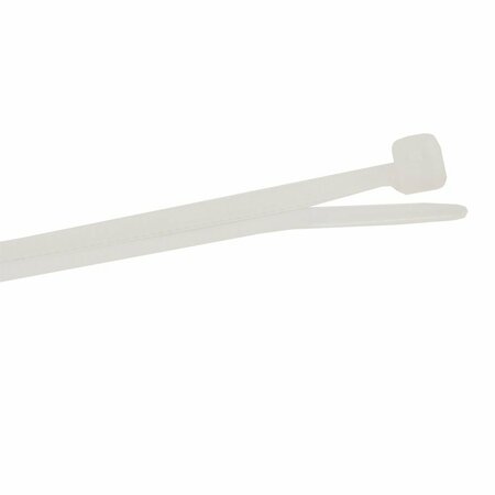 Forney Cable Ties, 4 in Natural Ultra Light-Duty 62001